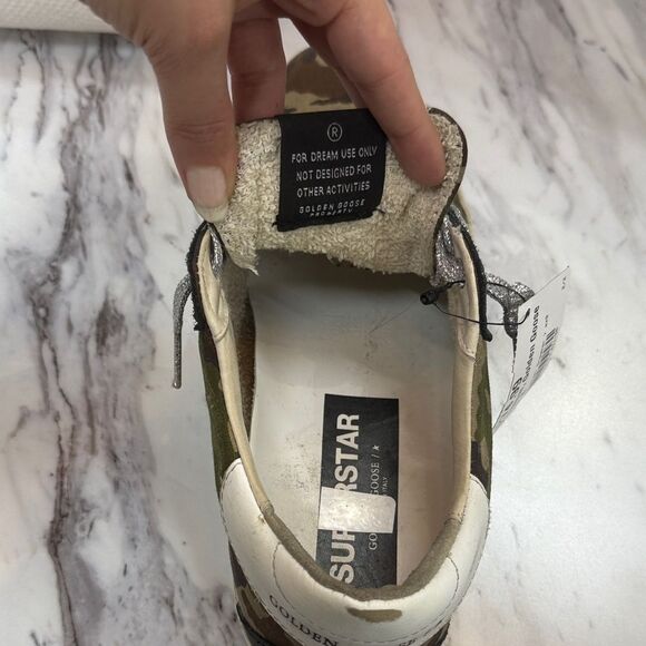 Golden Goose Camo Sneakers with Pink Star - Picture 8 of 9